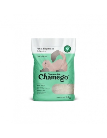 Areia Higiênica Chamego Grãos Finos 4Kg