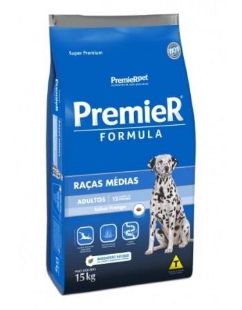 Ração PremieR Fórmula para Cães Adultos de Raças Médias Frango 15Kg