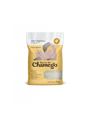 Areia Higiênica Chamego Grãos Médios 4Kg