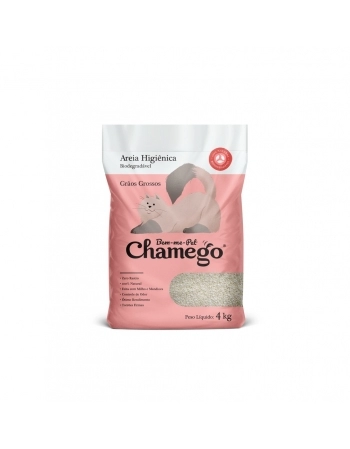 Areia Higiênica Chamego Grãos Grossos 4Kg