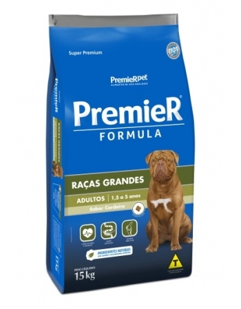 Ração PremieR Fórmula para Cães Adultos de Raças Grandes Cordeiro 15kg