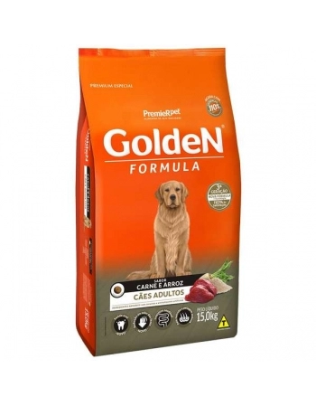 Ração Golden Fórmula para Cães Adultos Carne e Arroz 15Kg