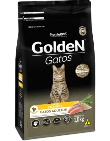 Ração Golden para Gatos Adultos Frango 1Kg