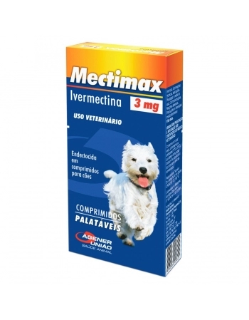 Antiparasitário Mectimax 3mg Caixa com 4 Comprimidos - Agener União