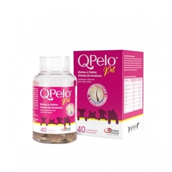 Suplemento QPelo Pet (40 Comprimidos) - Agener União