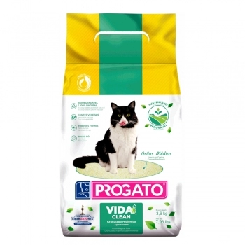 Granulado Higiênico ProGato Vida Clean Grãos Médios 3,6 kg