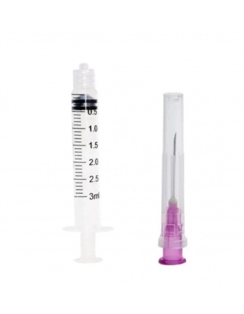 Seringa 3ml LOCK AG 20X0,55