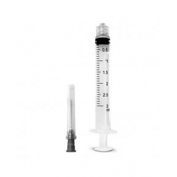 Seringa 3ml LOCK AG 25X0,7