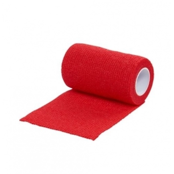 Atadura Elástica LA VET 10cm X 4,5mm Vermelha