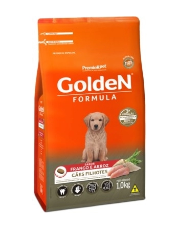 Ração Golden Fórmula para Cães Filhotes Frango e Arroz para Cães 1Kg