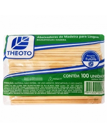 Abaixador de Língua Mad. C/100 - Theoto