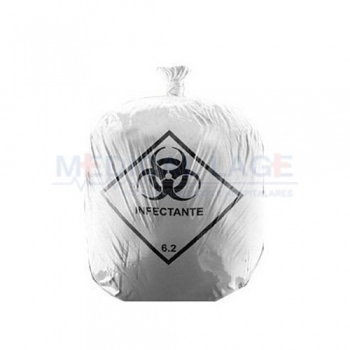 Saco Lixo Hosp. Branco 30L C/100UN -RAVA