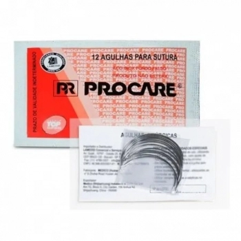 Agulha de Sutura PB-5 C/ 12 Cilind. 1/2