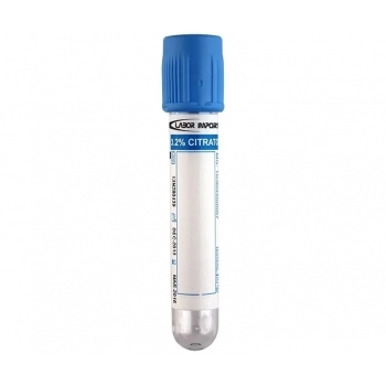 Tubo Coleta Citrato 3,6ml Azul C/100UN