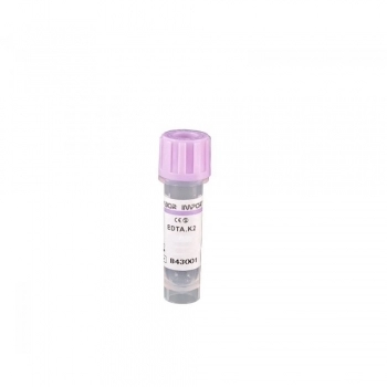 Tubo Coleta EDTA K2 2ml Roxa C/100UN