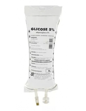 Glicose 5% 1000ml Bolsa PVC