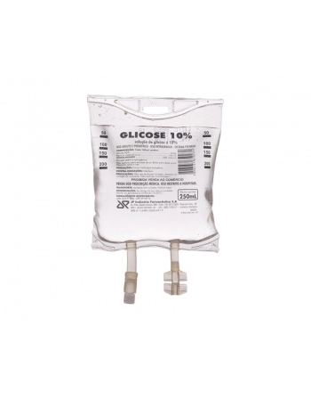 Glicose 10% 250ml Bolsa PVC