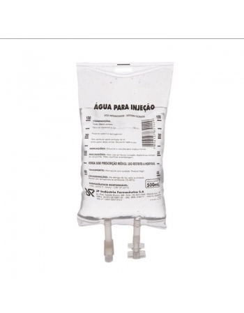 Água para Injeção 500ml Bolsa PVC