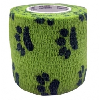 Bandagem Látex 5cm com Patas - Verde Escuro
