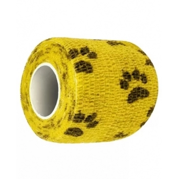 Bandagem Látex 5cm com Patas - Amarela