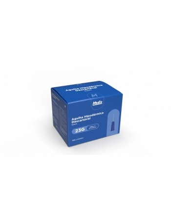 Agulha 25x0,60mm (23G x 1) - 100 Un Medix