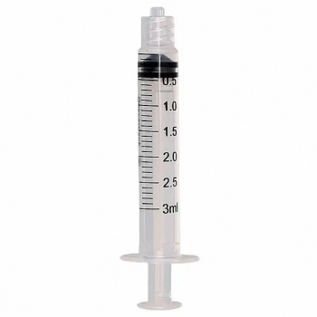 Seringa 3ml Sem Agulha Luer Lock - Unidade