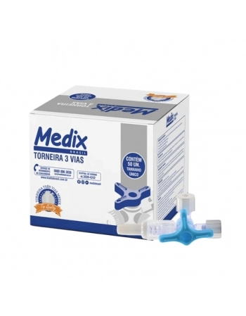 Torneira 3 Vias (Luer Slip) Medix