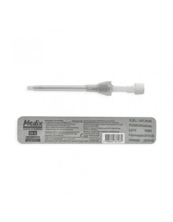 Cateter Intravenoso Teflon 16G Cinza