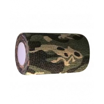 Bandagem Látex 10cm - Camuflada (Preta, Verde e Bege)