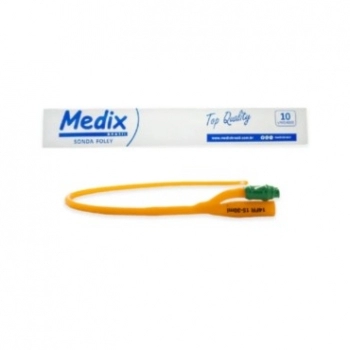 Sonda Foley Látex 2 Vias 14 FR 15-30ml Medix