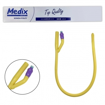 Sonda Foley Látex 2 Vias 22 FR 15-30ml Medix