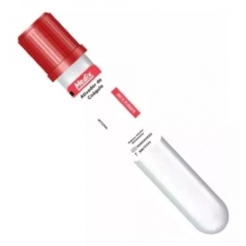 Tubo Ativador de Coágulo 9.0ml 16X100 Tampa Vermelha C/100UN