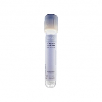 Tubo Fluoreto de EDTA 2.0ml 13X75 C/100UN