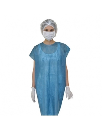 Avental Procedimento Sem Manga Soft Azul Claro 10 UN - Anadona