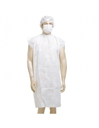 Avental Descartável Sem Manga Soft Branco - Anadona