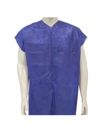 Avental Procedimento Sem Manga Standard Azul Escuro 10 UN - Anadona