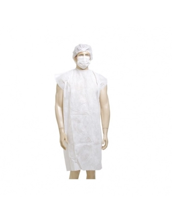 Avental Procedimento Sem Manga Standard Branco 10 UN - Anadona