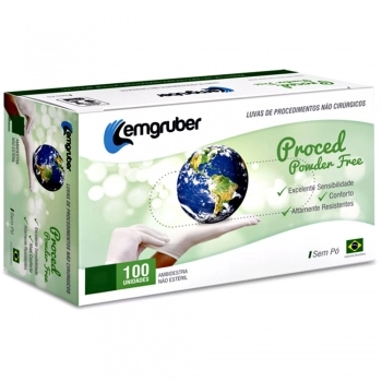Luva Proced Powder Free 100UN Não Estérileril G