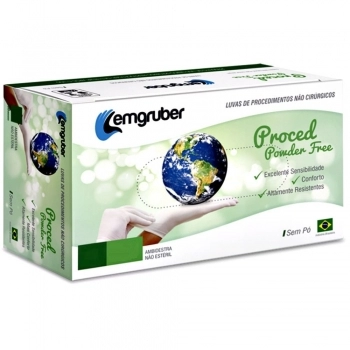 Luva Proced 20 UN Powder Free M