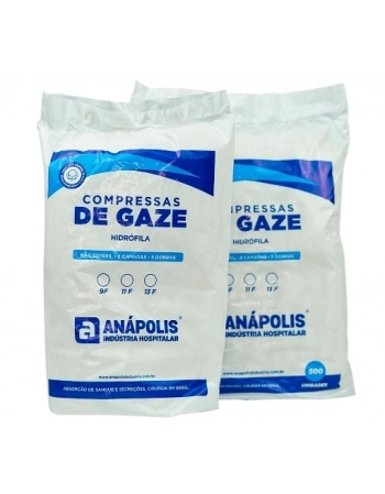 Compressas de Gaze -13 Fios -10X22 170G