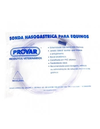 Sonda Nasogástrica Equinos 8mm- Provar