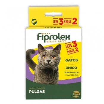 Antipulgas Fiprolex Gatos 0,5 mL Leve 3 Pague 2 - Ceva