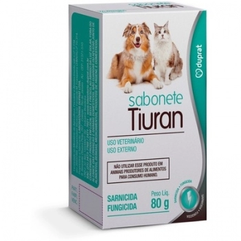 Sabonete Tiuran para Cães e Gatos 80 g
