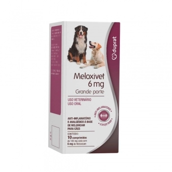 Anti-inflamatório Meloxivet 6 mg 10 Comprimidos