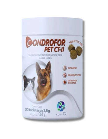CONDROFOR PET CTII TABLETES MASTIGAVEI