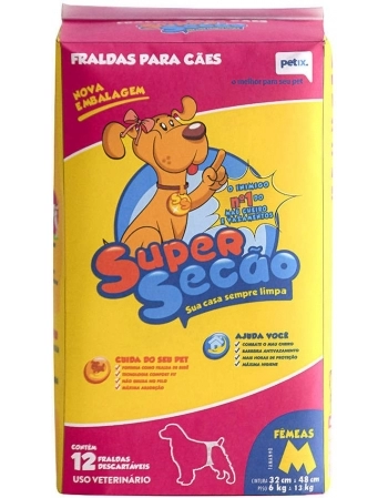 FRALDA SUP FEMEA M C/12