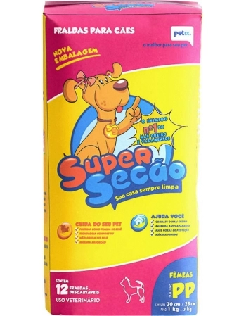 FRALDA SUP FEMEA PP C/12