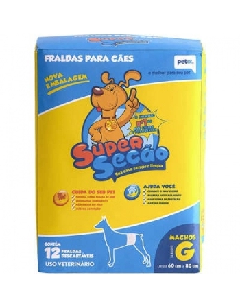 FRALDA SUP MACHO G C/12