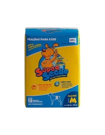 FRALDA SUP MACHO M C/12