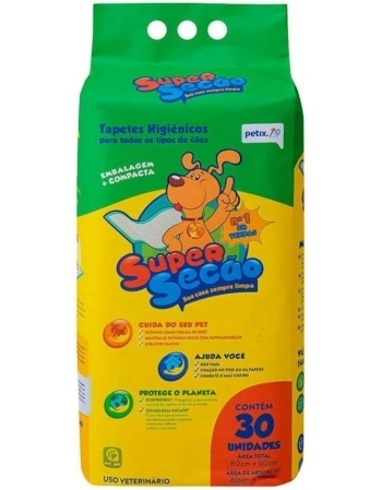 Tapete Higiênico Super Secão 80x60 30 unidades